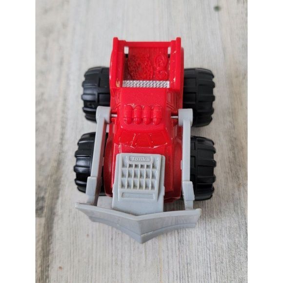 McDonald's Tonka Hasbro 2011 red pickup monster truck toy figure - Picture 2 of 6